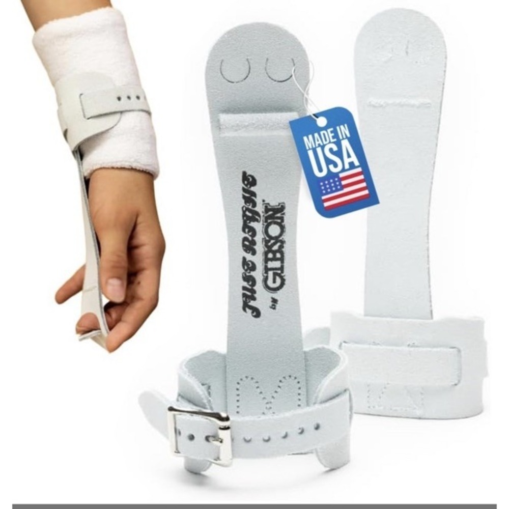 Gibson Athletic Unisex Adult Gymnastic‎ Uneven Bar Grips, White, Large